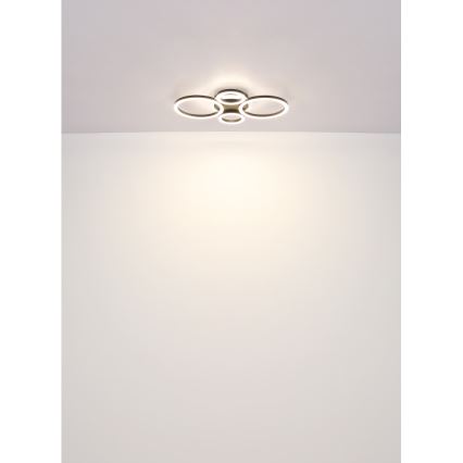 Globo - LED Plafondlamp LED/40W/230V 2700/4500/6500K Ø 35,5x53 cm zwart