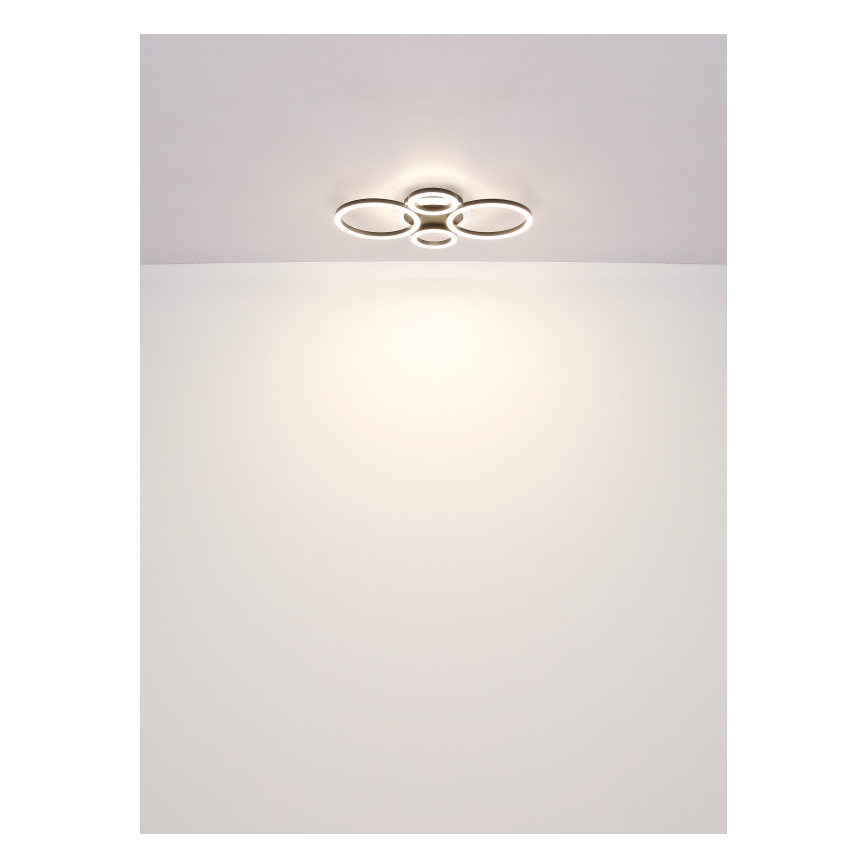 Globo - LED Plafondlamp LED/40W/230V 2700/4500/6500K Ø 35,5x53 cm zwart