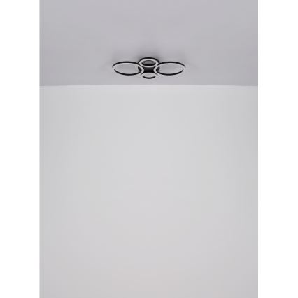 Globo - Plafonnier LED 40W/230V 2700/4500/6500K Ø 35,5x53 cm noir