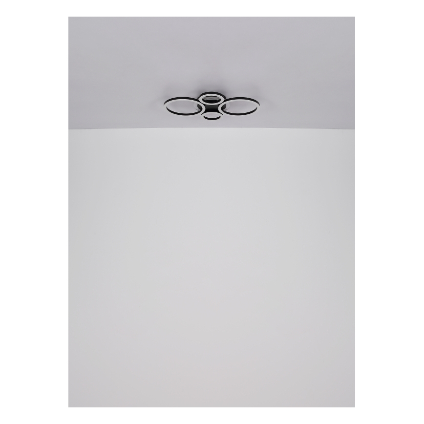 Globo - Plafonnier LED 40W/230V 2700/4500/6500K Ø 35,5x53 cm noir