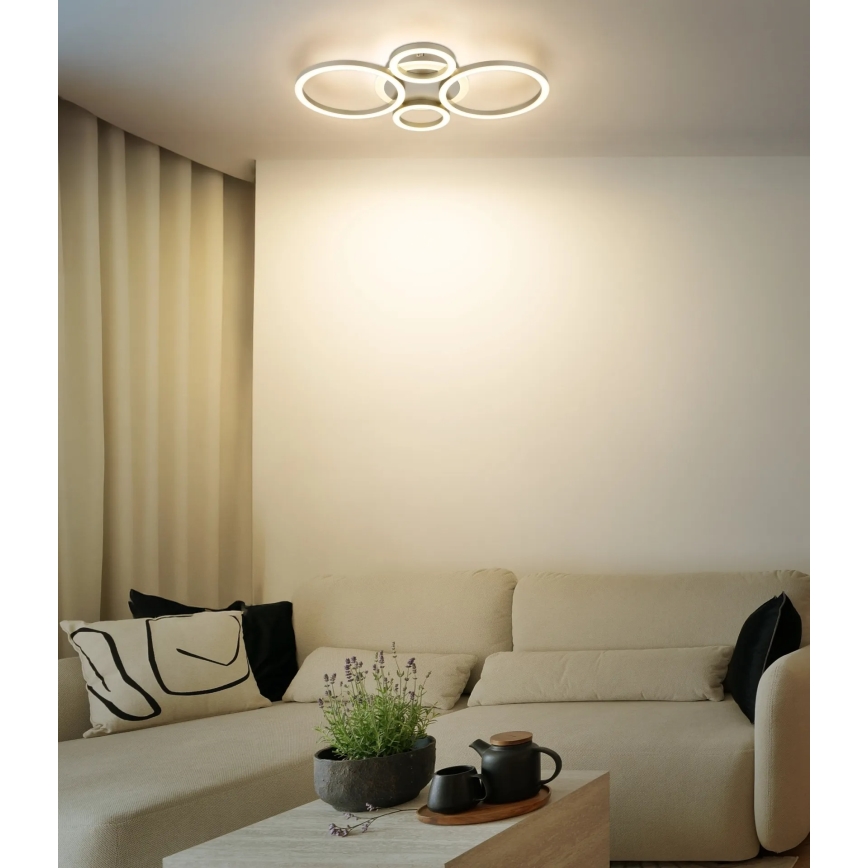 Globo - LED Plafondlamp LED/40W/230V 2700/4500/6500K pr. 35,5x53 cm messing