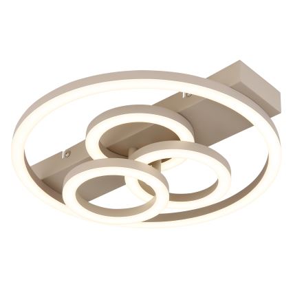 Globo - Dimbare LED-plafondlamp LED/40W/230V 2700-6500K Ø 35x33 cm beige + afstandsbediening