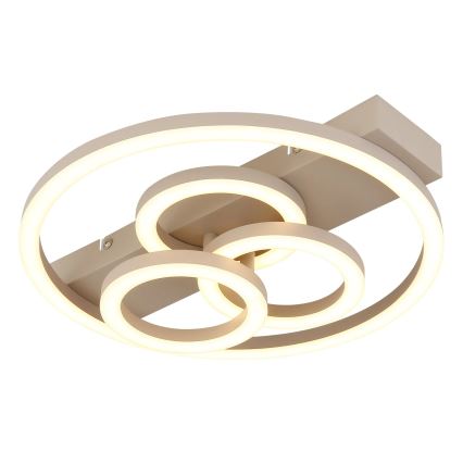 Globo - Dimbare LED-plafondlamp LED/40W/230V 2700-6500K Ø 35x33 cm beige + afstandsbediening