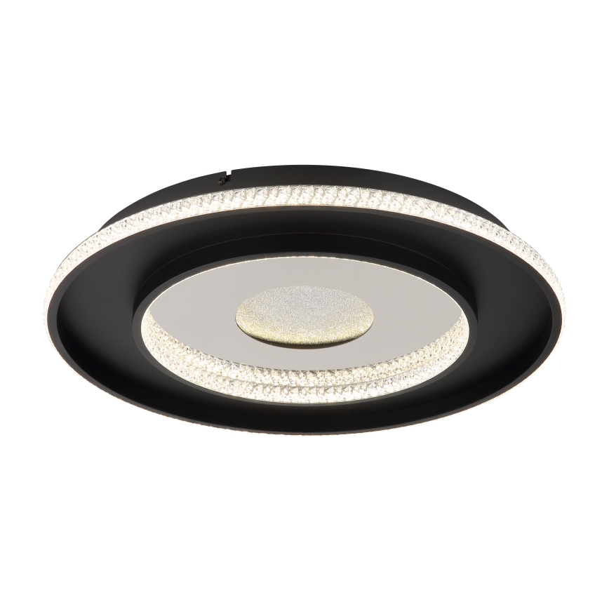 Globo - LED dimbare plafondlamp LED/30W/230V 2700-6500K Ø 52,5 cm zwart + afstandsbediening
