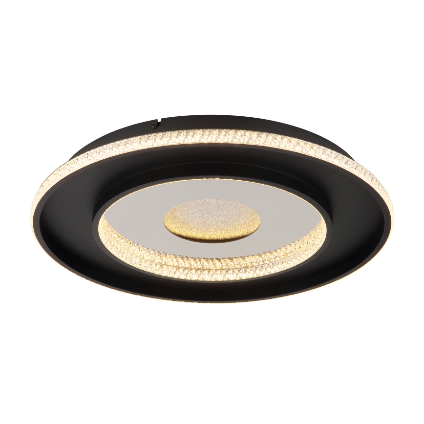 Globo - LED dimbare plafondlamp LED/30W/230V 2700-6500K Ø 52,5 cm zwart + afstandsbediening