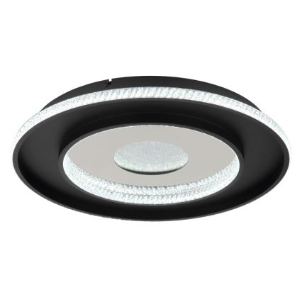 Globo - LED dimbare plafondlamp LED/30W/230V 2700-6500K Ø 52,5 cm zwart + afstandsbediening
