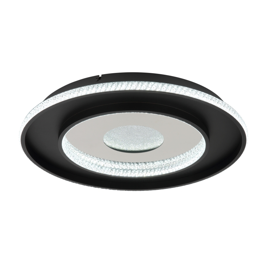 Globo - LED dimbare plafondlamp LED/30W/230V 2700-6500K Ø 52,5 cm zwart + afstandsbediening