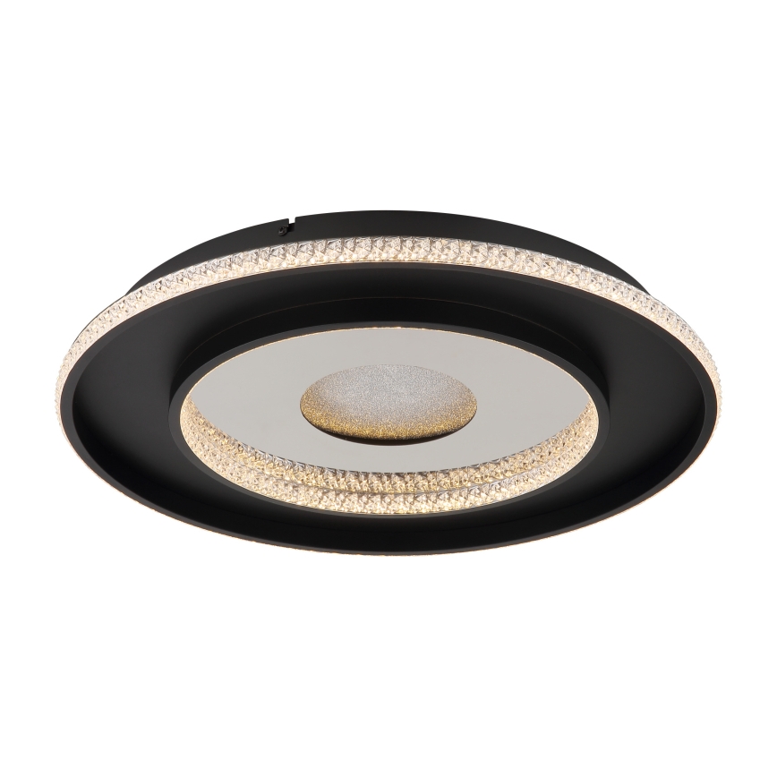 Globo - LED dimbare plafondlamp LED/30W/230V 2700-6500K Ø 52,5 cm zwart + afstandsbediening