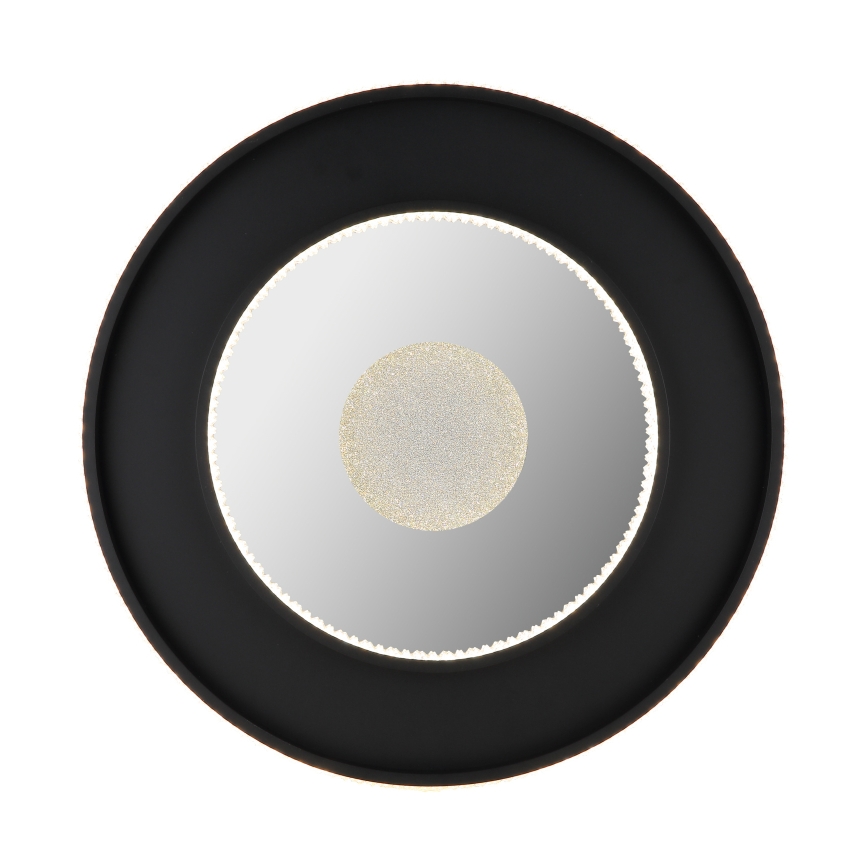 Globo - LED dimbare plafondlamp LED/30W/230V 2700-6500K Ø 52,5 cm zwart + afstandsbediening