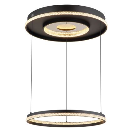Globo - Lustre LED dimmable sur câble LED/54W/230V 2700-6500K Ø 60 cm noir + télécommande