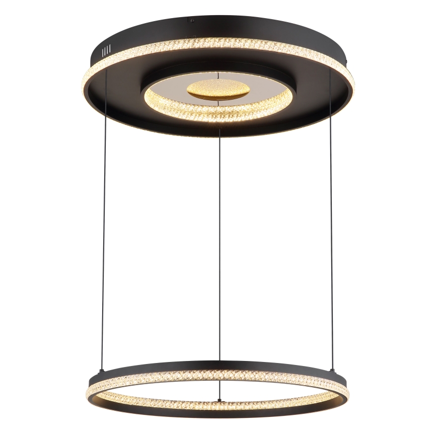 Globo - Lustre LED dimmable sur câble LED/54W/230V 2700-6500K Ø 60 cm noir + télécommande