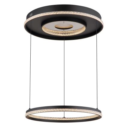 Globo - Lustre LED dimmable sur câble LED/54W/230V 2700-6500K Ø 60 cm noir + télécommande