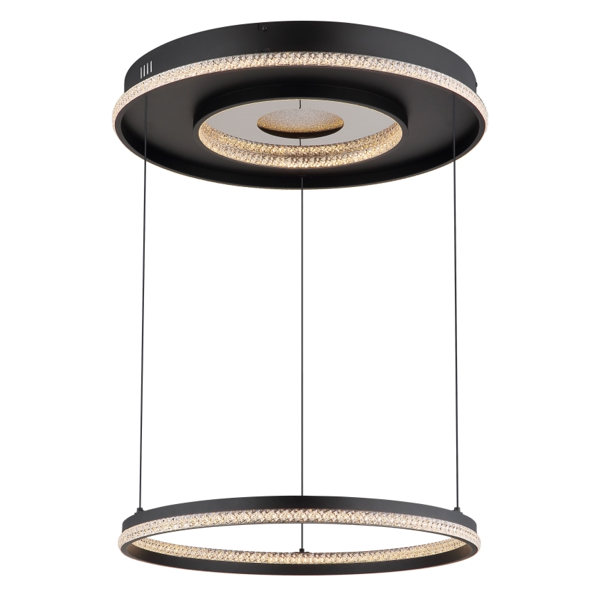 Globo - Lustre LED dimmable sur câble LED/54W/230V 2700-6500K Ø 60 cm noir + télécommande