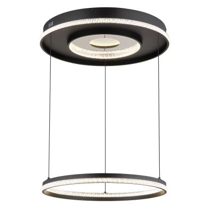 Globo - Lustre LED dimmable sur câble LED/54W/230V 2700-6500K Ø 60 cm noir + télécommande