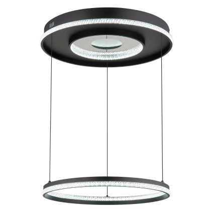 Globo - Lustre LED dimmable sur câble LED/54W/230V 2700-6500K Ø 60 cm noir + télécommande