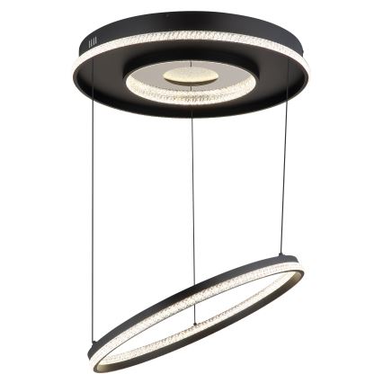 Globo - Lustre LED dimmable sur câble LED/54W/230V 2700-6500K Ø 60 cm noir + télécommande