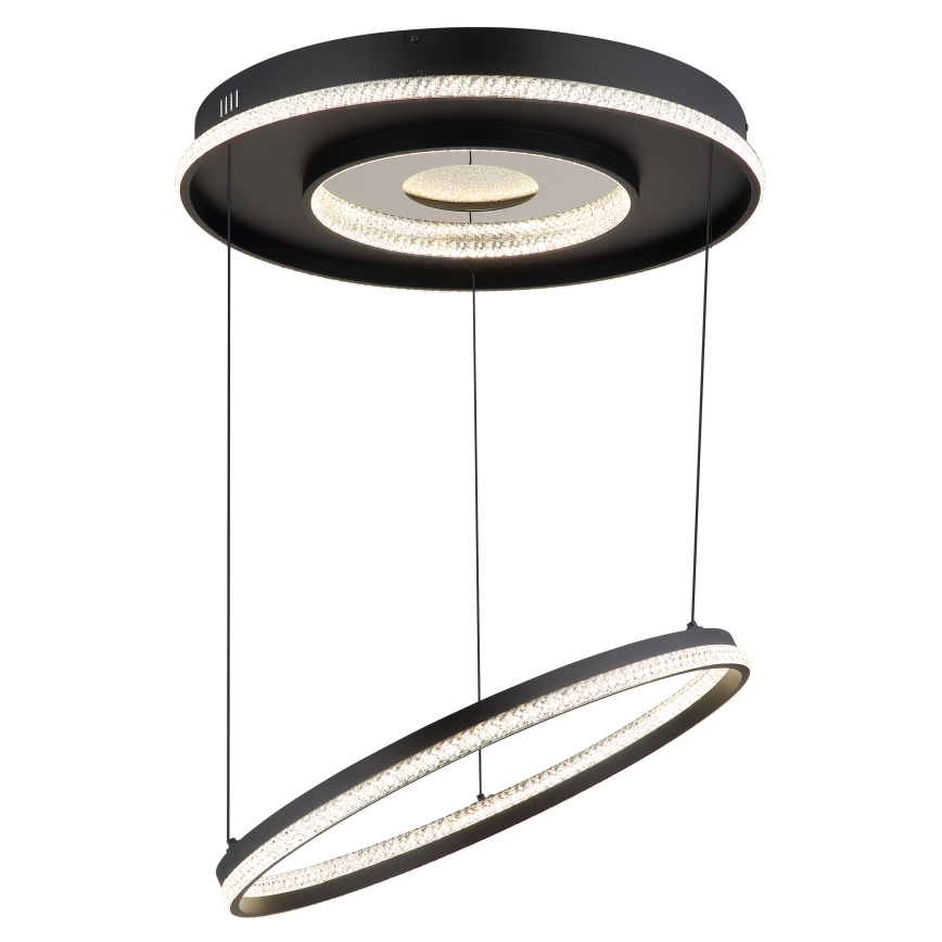 Globo - Lustre LED dimmable sur câble LED/54W/230V 2700-6500K Ø 60 cm noir + télécommande