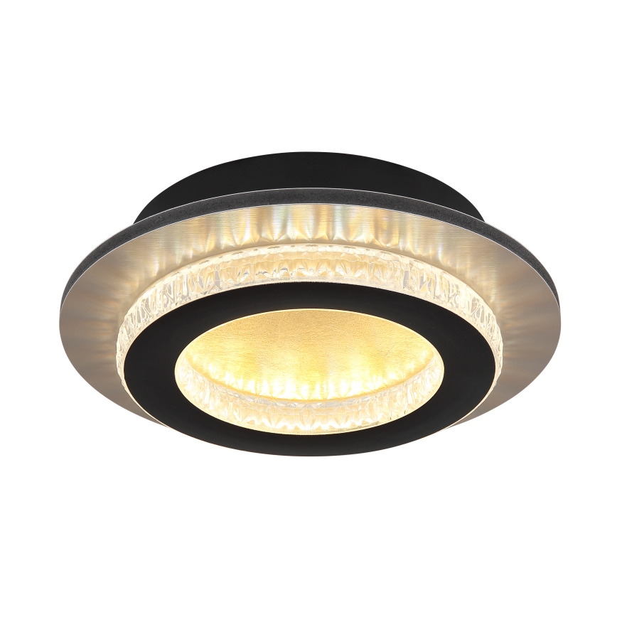 Globo - LED-plafondlamp 12W/230V 3000/4000/6500K Ø 20 cm zwart
