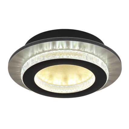 Globo - LED-plafondlamp 12W/230V 3000/4000/6500K Ø 20 cm zwart