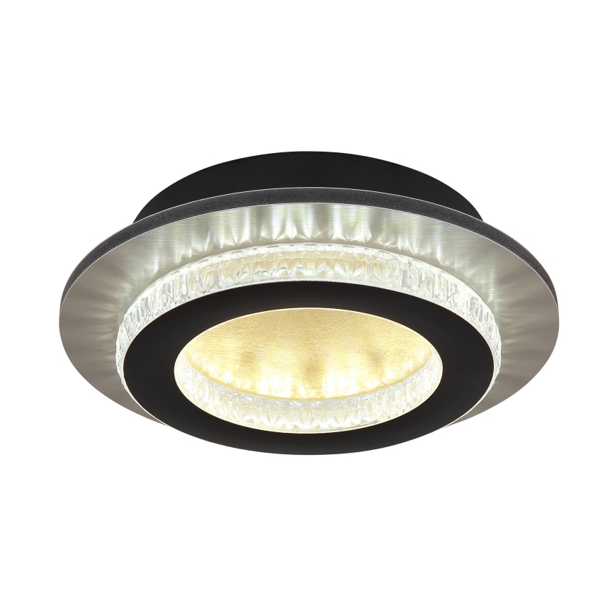 Globo - LED-plafondlamp 12W/230V 3000/4000/6500K Ø 20 cm zwart