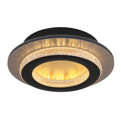 Globo - LED-plafondlamp 12W/230V 3000/4000/6500K Ø 20 cm zwart