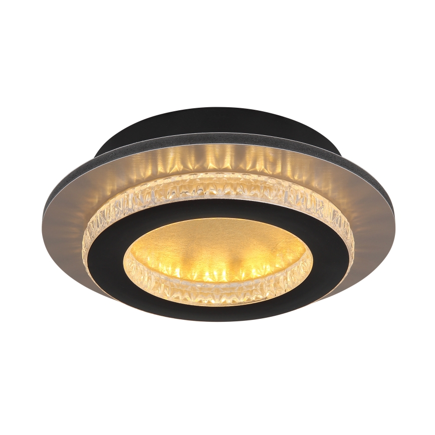 Globo - LED-plafondlamp 12W/230V 3000/4000/6500K Ø 20 cm zwart