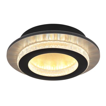 Globo - Plafonnier LED/12W/230V 3000/4000/6500K Ø 20 cm noir