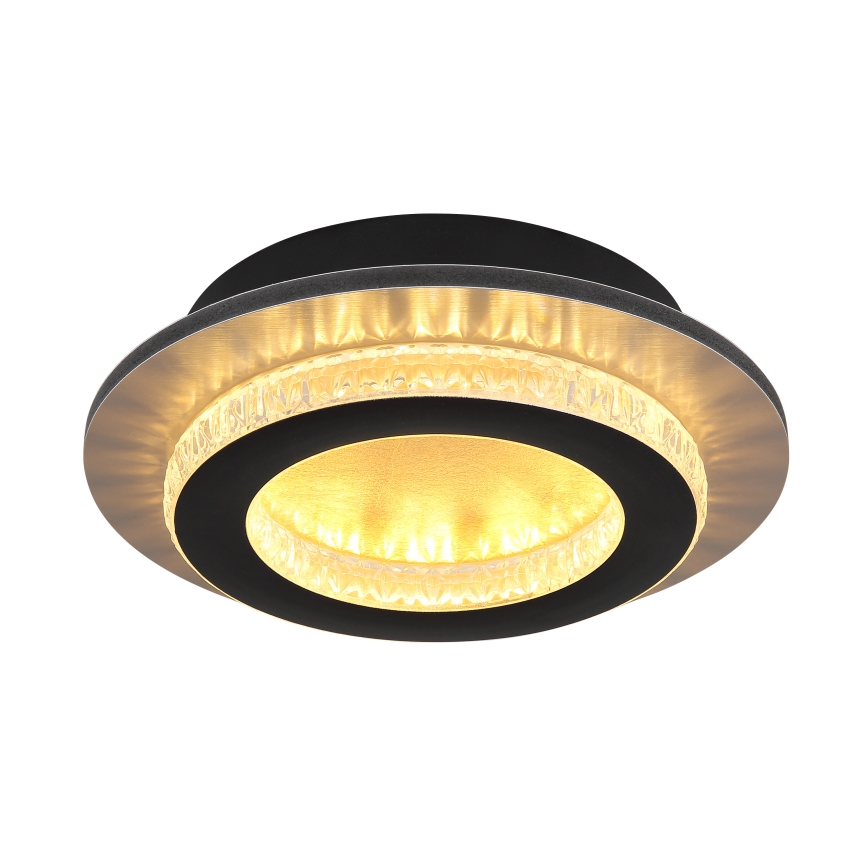 Globo - Plafonnier LED/12W/230V 3000/4000/6500K Ø 20 cm noir