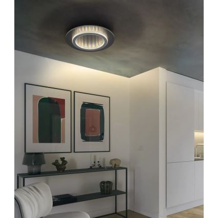Globo - LED plafondlamp LED/24W/230V 3000/4000/6500K Ø 35 cm antraciet