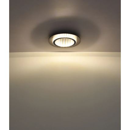 Globo - LED plafondlamp LED/24W/230V 3000/4000/6500K Ø 35 cm antraciet