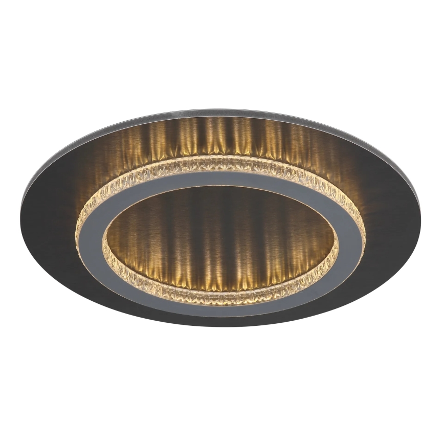 Globo - LED plafondlamp LED/24W/230V 3000/4000/6500K Ø 35 cm antraciet