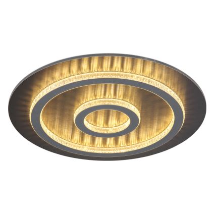 Globo - Plafonnier LED dimmable LED/40W/230V 3000-6500K diam. 45 cm anthracite + télécommande