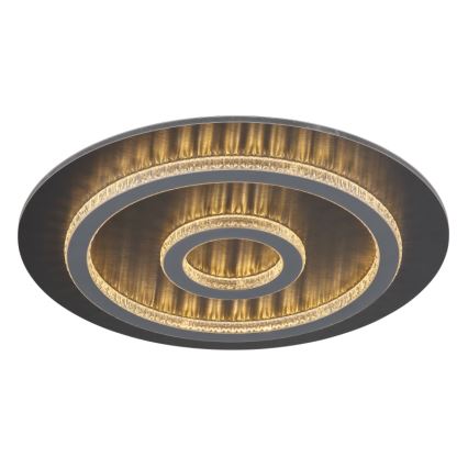 Globo - Plafonnier LED dimmable LED/40W/230V 3000-6500K diam. 45 cm anthracite + télécommande