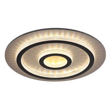Globo - Dimbare LED-plafondlamp LED/40W/230V 3000-6500K Ø 45 cm zwart + afstandsbediening