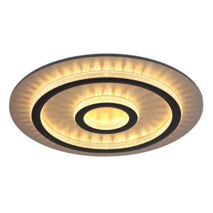 Globo - Dimbare LED-plafondlamp LED/40W/230V 3000-6500K Ø 45 cm zwart + afstandsbediening