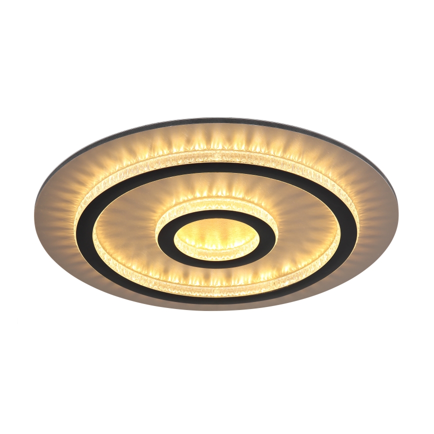 Globo - Dimbare LED-plafondlamp LED/40W/230V 3000-6500K Ø 45 cm zwart + afstandsbediening
