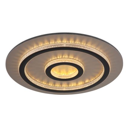 Globo - Dimbare LED-plafondlamp LED/40W/230V 3000-6500K Ø 45 cm zwart + afstandsbediening