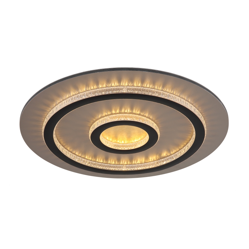 Globo - Dimbare LED-plafondlamp LED/40W/230V 3000-6500K Ø 45 cm zwart + afstandsbediening