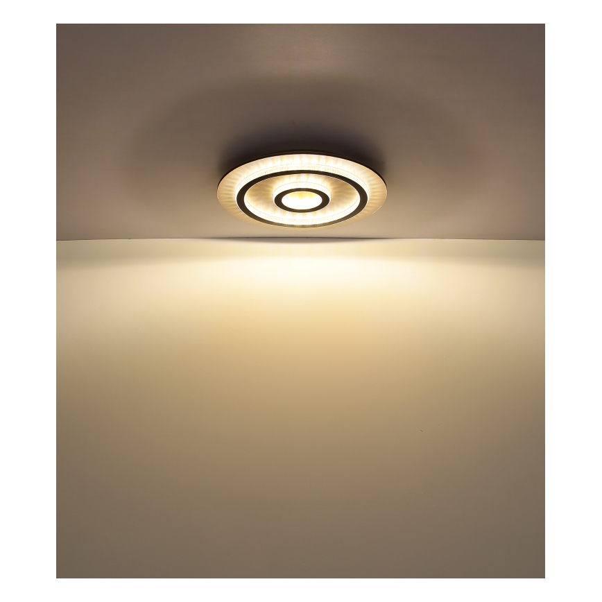 Globo - Dimbare LED-plafondlamp LED/40W/230V 3000-6500K Ø 45 cm zwart + afstandsbediening