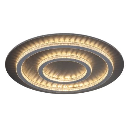 Globo - LED dimbare plafondlamp LED/60W/230V 3000-6500K Ø55 cm antraciet + afstandsbediening
