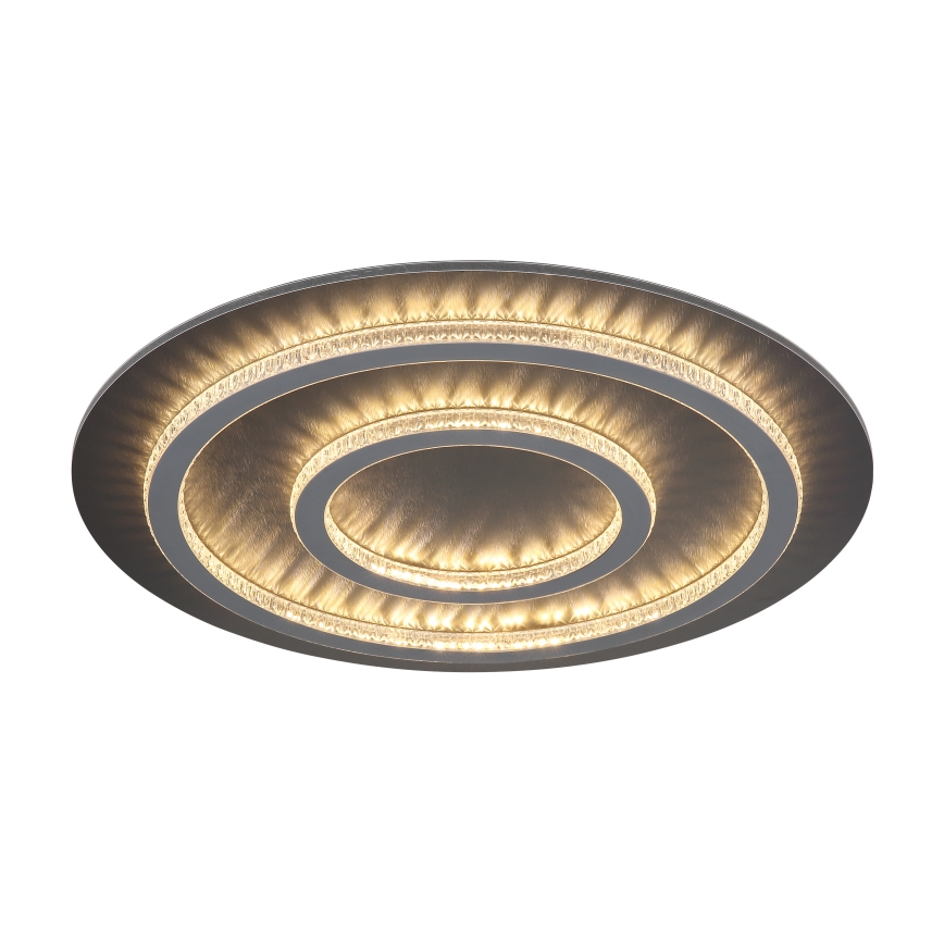 Globo - LED dimbare plafondlamp LED/60W/230V 3000-6500K Ø55 cm antraciet + afstandsbediening