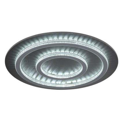 Globo - LED dimbare plafondlamp LED/60W/230V 3000-6500K Ø55 cm antraciet + afstandsbediening