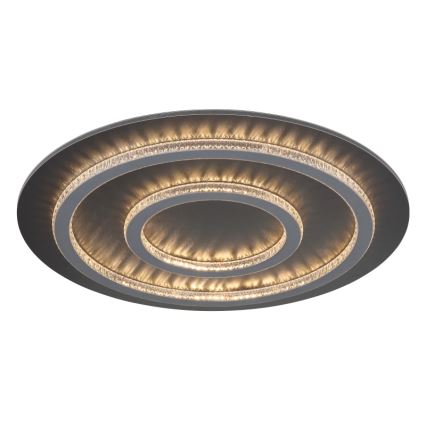 Globo - LED dimbare plafondlamp LED/60W/230V 3000-6500K Ø55 cm antraciet + afstandsbediening