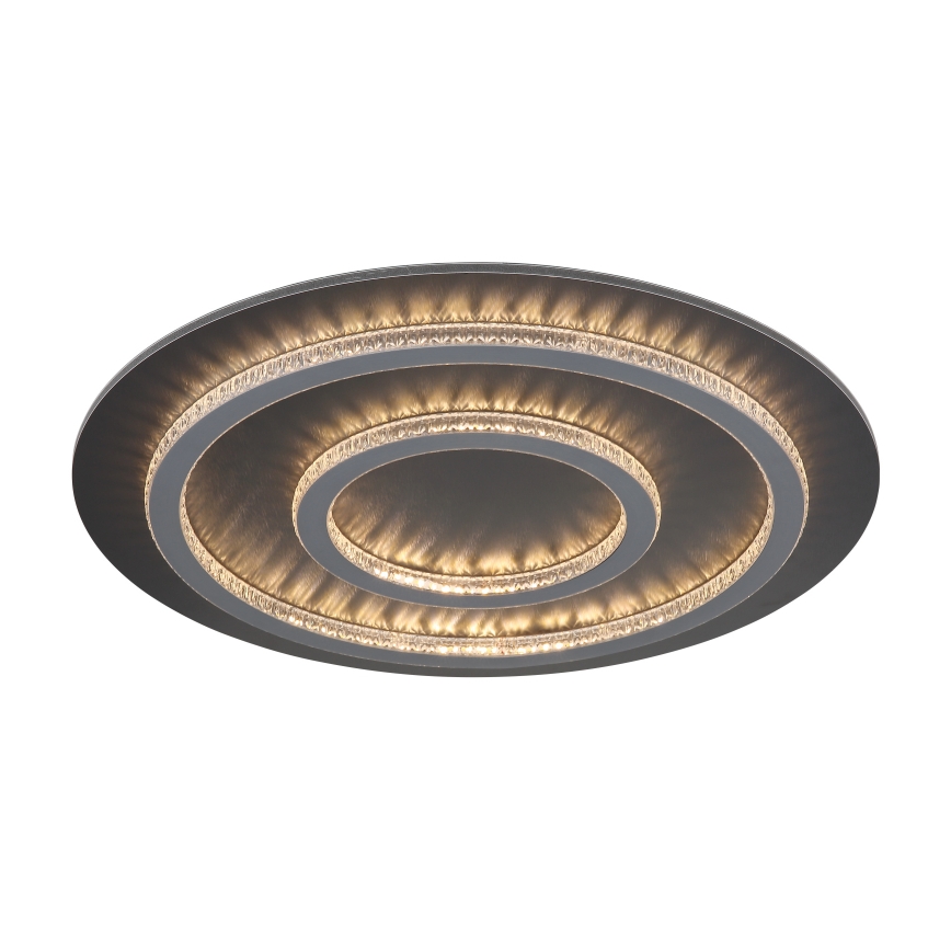 Globo - LED dimbare plafondlamp LED/60W/230V 3000-6500K Ø55 cm antraciet + afstandsbediening