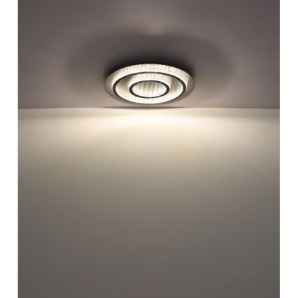 Globo - LED dimbare plafondlamp LED/60W/230V 3000-6500K Ø55 cm antraciet + afstandsbediening