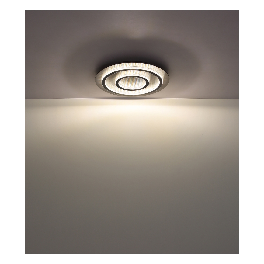 Globo - LED dimbare plafondlamp LED/60W/230V 3000-6500K Ø55 cm antraciet + afstandsbediening