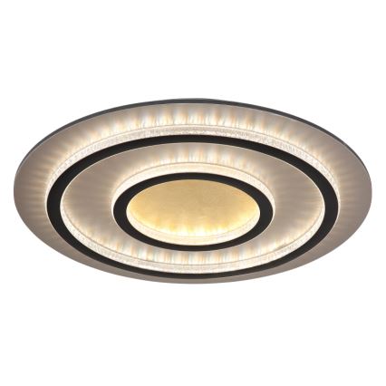 Globo - LED-dimbare plafondlamp LED/60W/230V 3000-6500K Ø 55 cm zwart + afstandsbediening