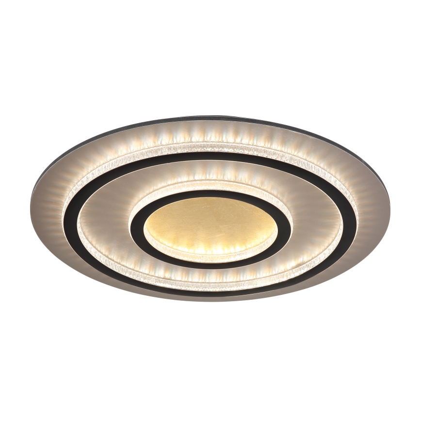 Globo - LED-dimbare plafondlamp LED/60W/230V 3000-6500K Ø 55 cm zwart + afstandsbediening
