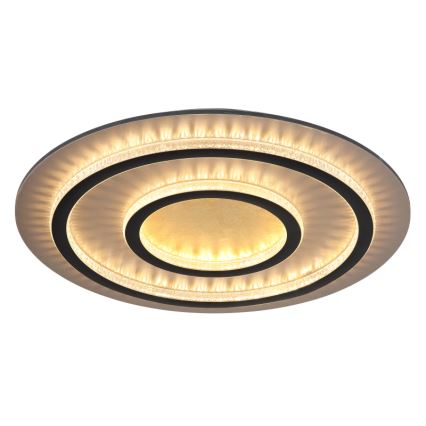 Globo - LED-dimbare plafondlamp LED/60W/230V 3000-6500K Ø 55 cm zwart + afstandsbediening