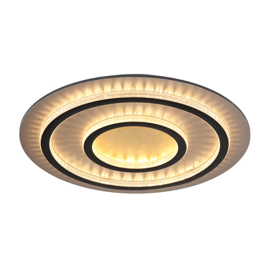 Globo - LED-dimbare plafondlamp LED/60W/230V 3000-6500K Ø 55 cm zwart + afstandsbediening
